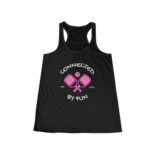 Women's Flowy Racerback Extra Light Tank Connected By Fun