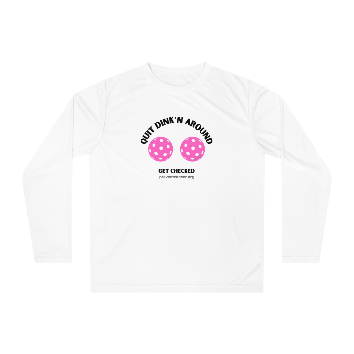 Performance & UV Protection Long Sleeve Get Checked Prevent Cancer / Breast Cancer