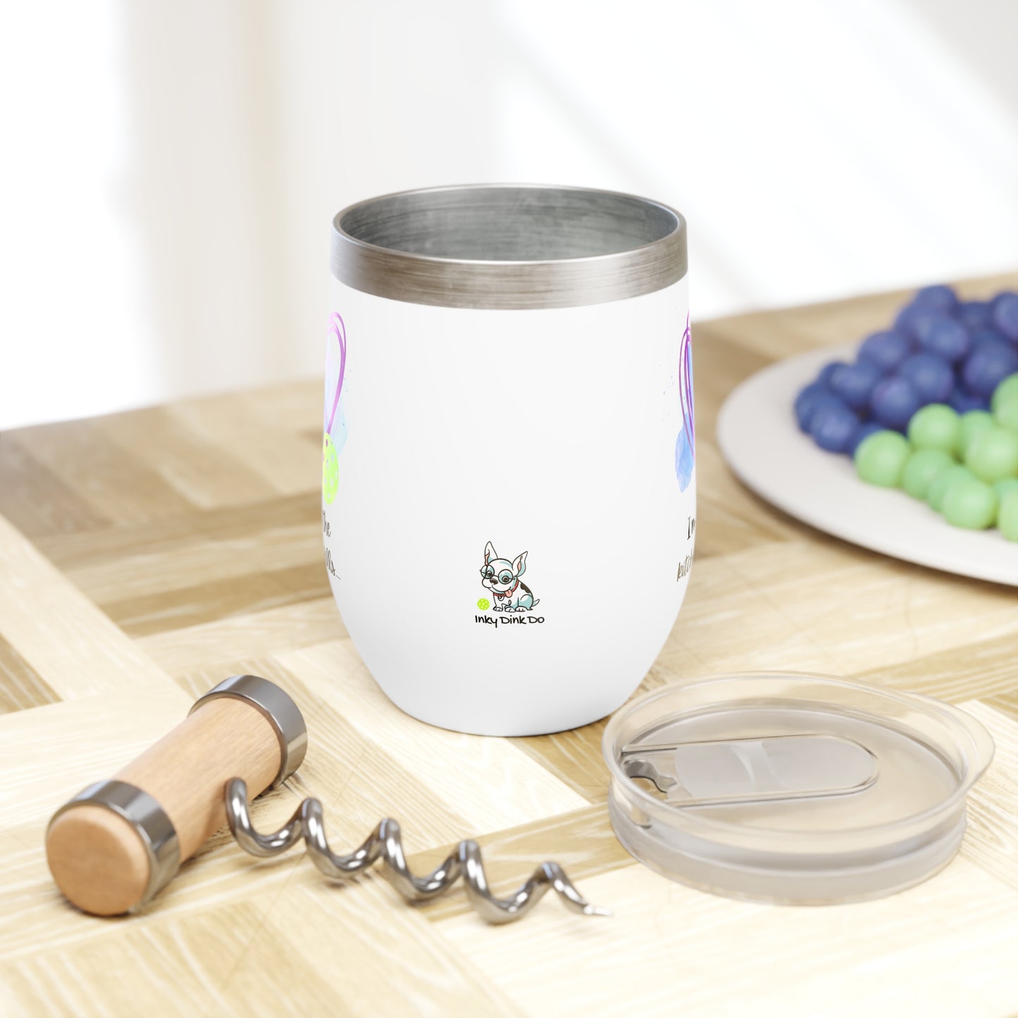 Chill Wine Tumbler In kitchen for refills