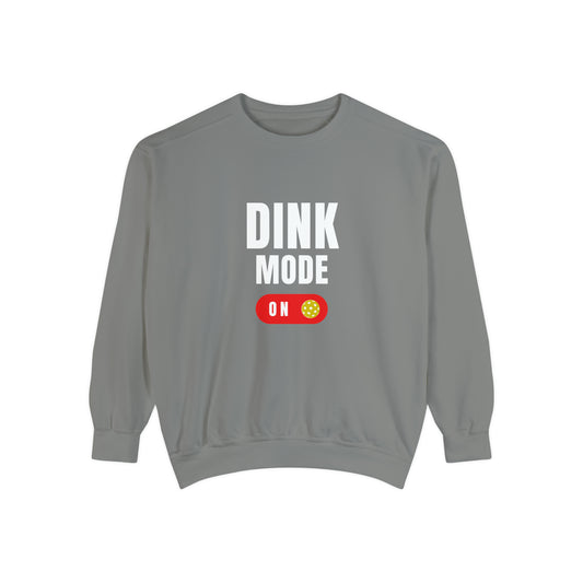 Unisex Garment-Dyed Sweatshirt Dink Mode On